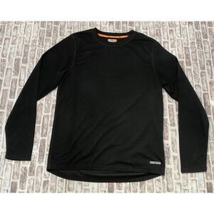 Omni Wool Base Layer Crewneck Long Sleeve‎ Shirt XL Wool Blend Pullover Black